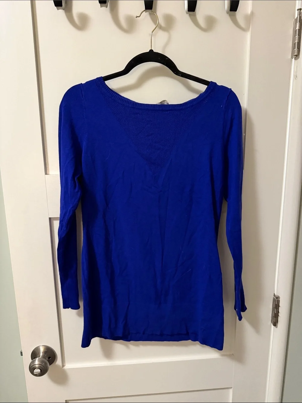 Michael Kors Royal Blue Long Sleeve Knit Top